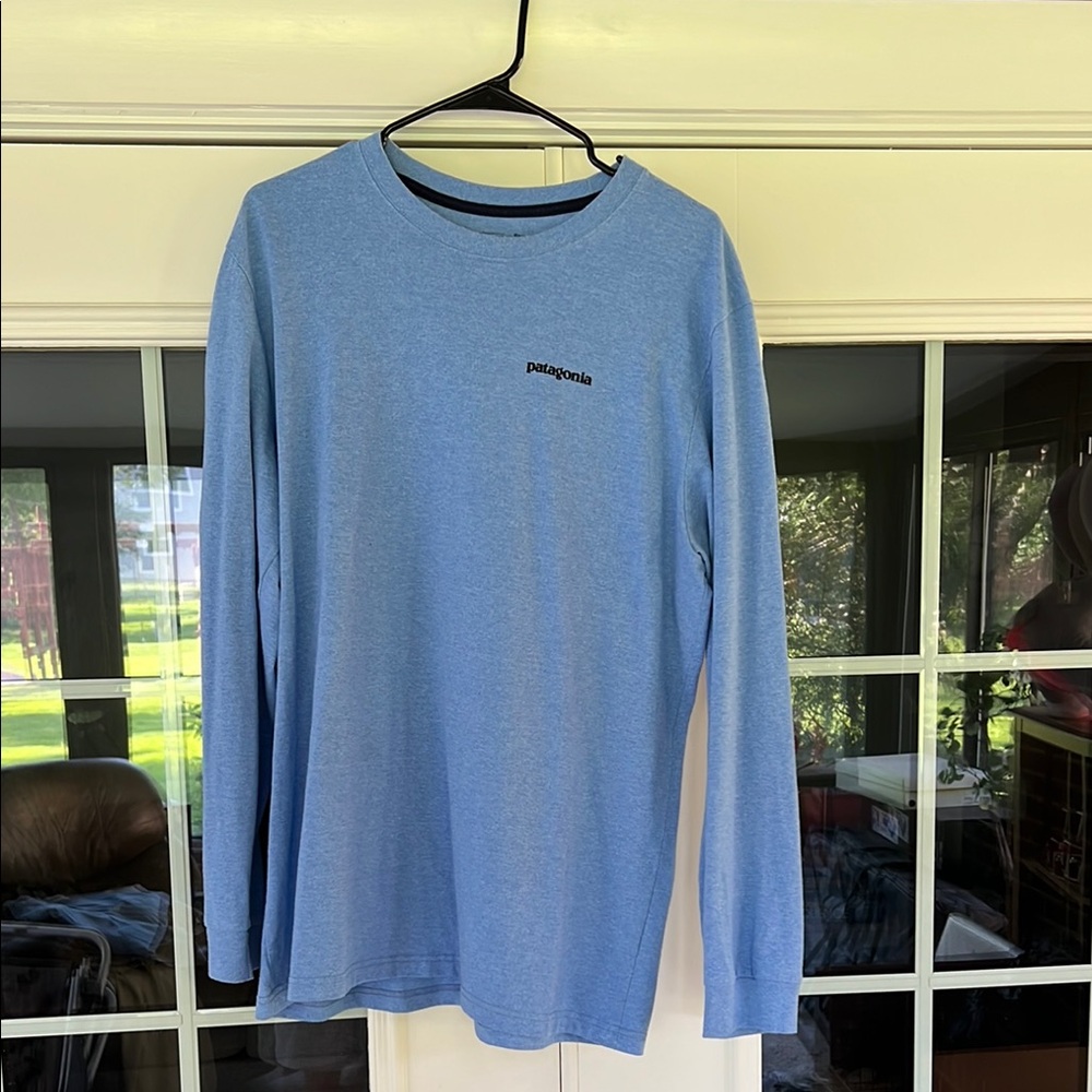 Patagonia Blue Long Sleeve Tee